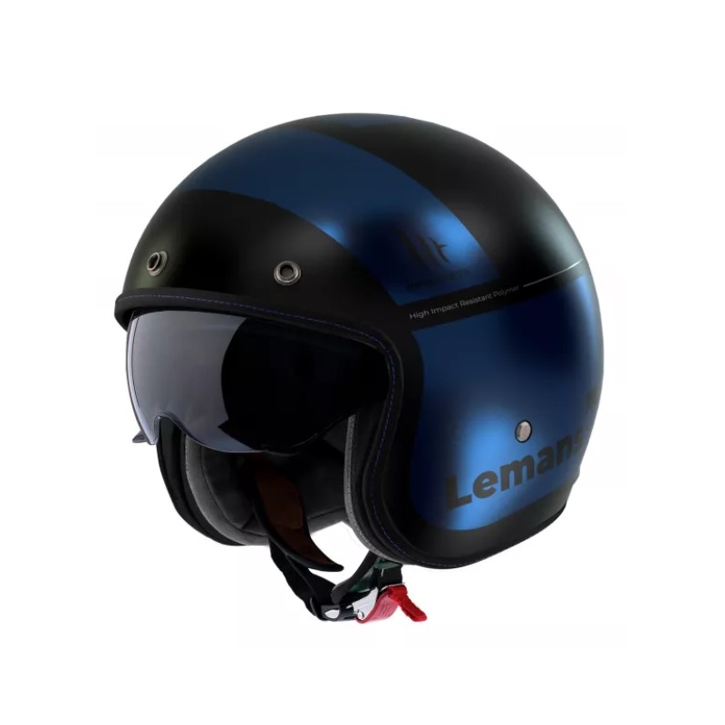 Otevřená přilba na motorku MT Le Mans 2 SV Quality B7 černo-modrá