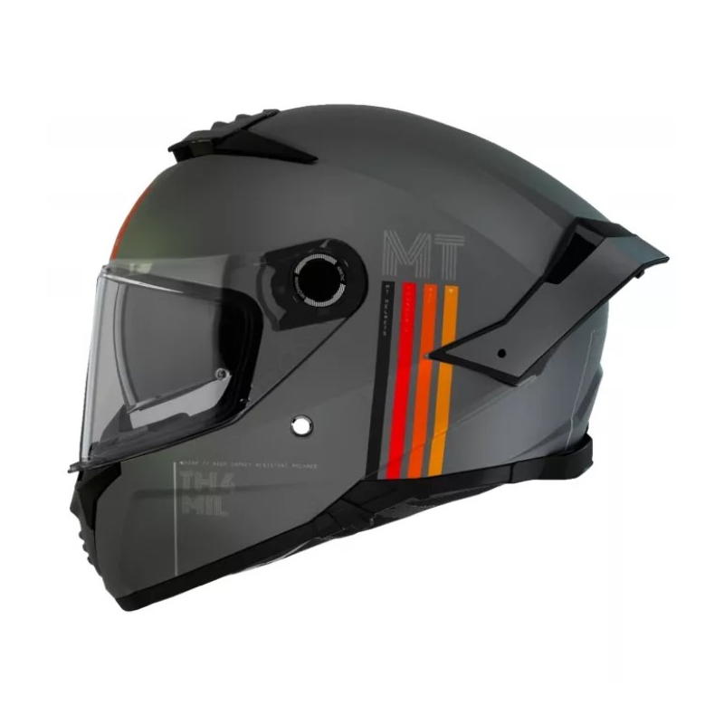 Casque de moto intégral MT Thunder 4 SV Mil C2 gris mat Vente soldes