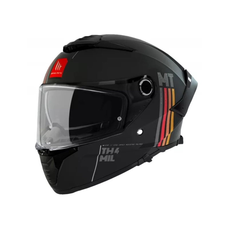 MT Thunder 4 SV Mil A11 casque moto intégral noir mat soldes
