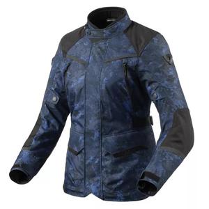 Veste de moto Revit Voltiac 3 H2O bleu camouflage pour femme soldes