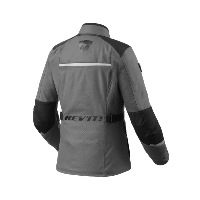 Veste de moto Revit Voltiac 3 H2O pour femme gris-noir