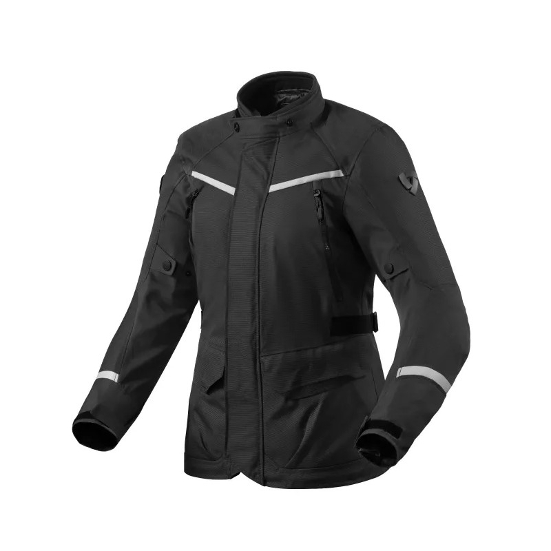 Veste de moto Revit Voltiac 3 H2O noir et argent pour femme