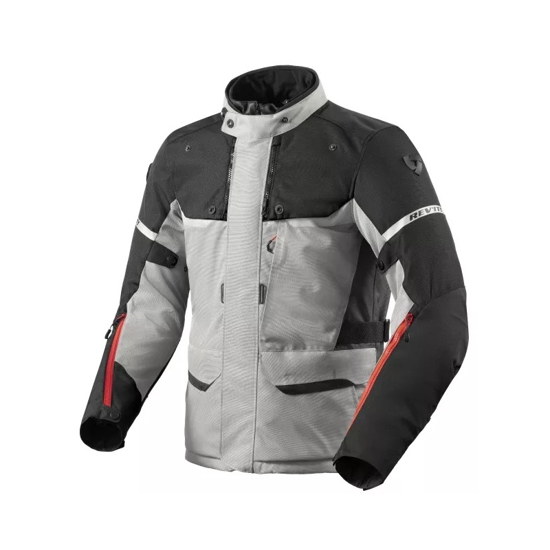 Veste moto Revit Outback 4 H2O noir argenté