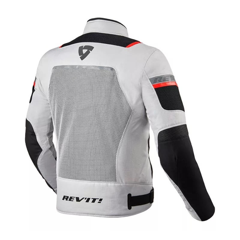 Veste de moto Revit Tornado 3 argent-noir soldes