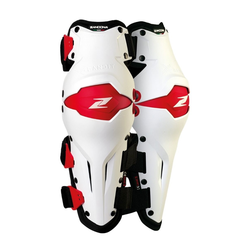 Genouillères Zandona X-Bandit rouge-blanc