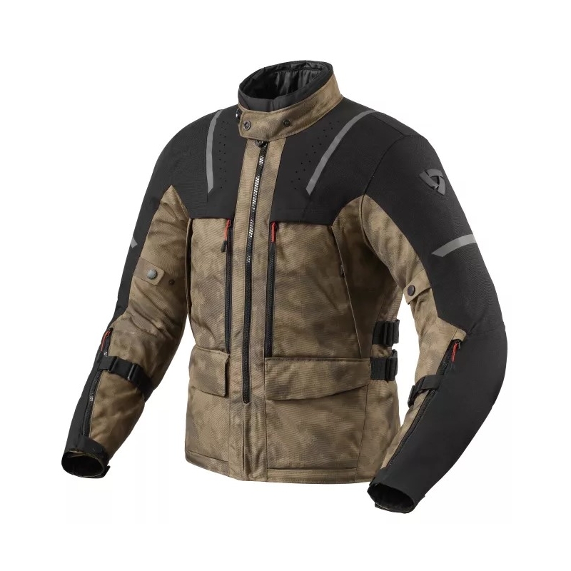 Veste de moto Revit Offtrack 2 H2O noir-marron soldes