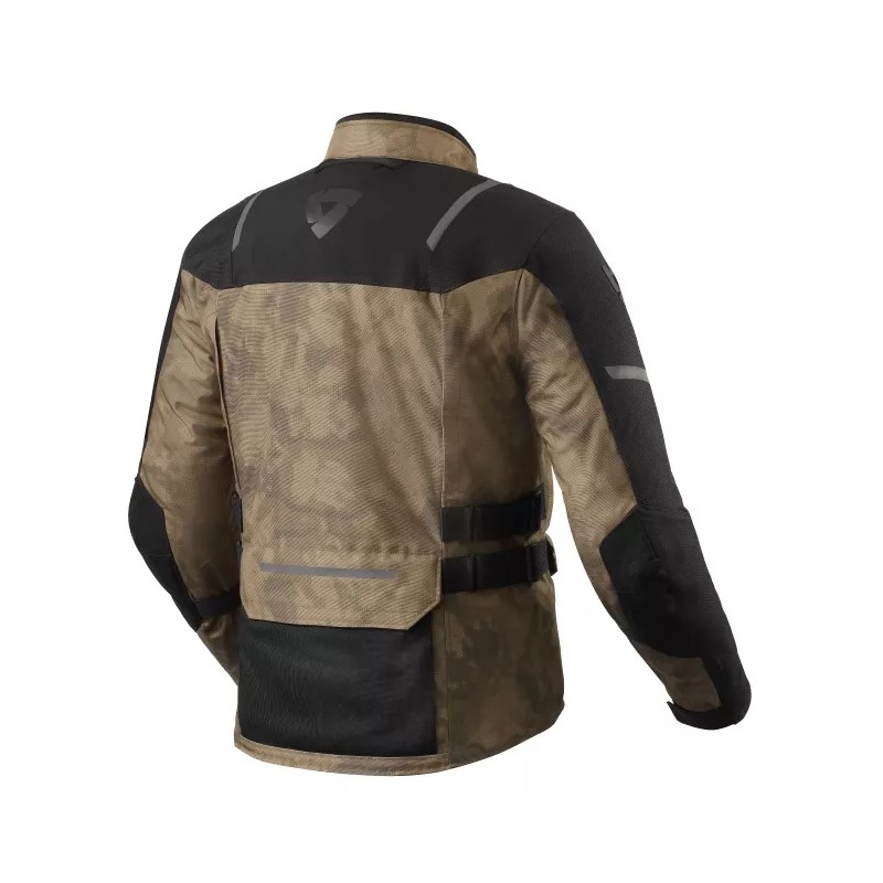 Veste de moto Revit Offtrack 2 H2O noir-marron soldes