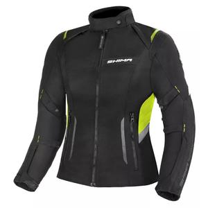 Veste de moto Shima Rush noir-jaune fluo pour femme soldes