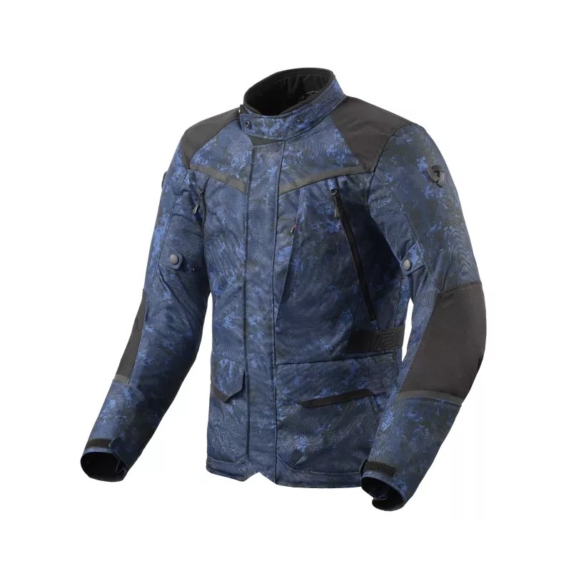 Revit Voltiac 3 H2O camo blue motorcycle jacket soldes