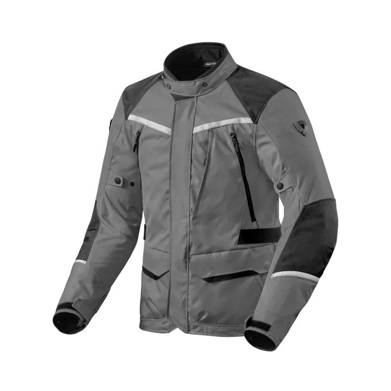 Veste moto Revit Voltiac 3 H2O gris-noir