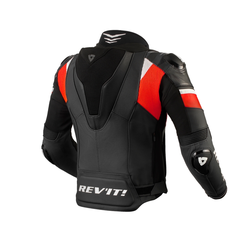 Blouson moto Revit Hyperspeed 2 Pro noir-rouge fluo soldes