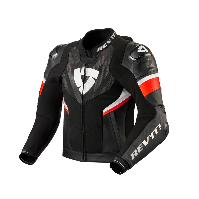 Blouson moto Revit Hyperspeed 2 Pro noir-rouge fluo soldes
