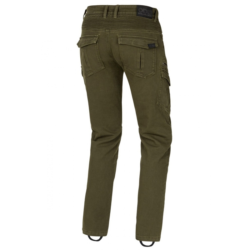 Jeansy na motorku SECA Badlands ARM khaki výprodej