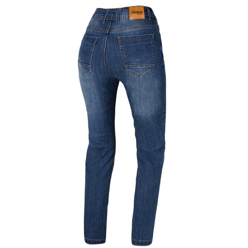 Dámské jeansy na motorku SECA Selene modré výprodej