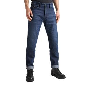 Jeans moto PANDO MOTO Arnie Slim bleu soldes