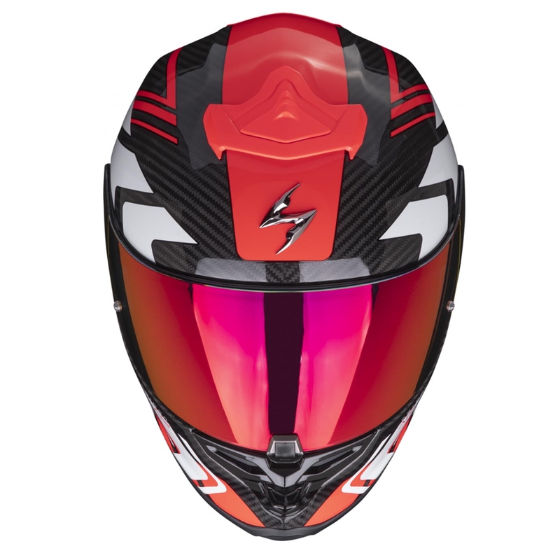 Casque intégral Scorpion EXO-R1 EVO Carbon Air Supra noir-rouge