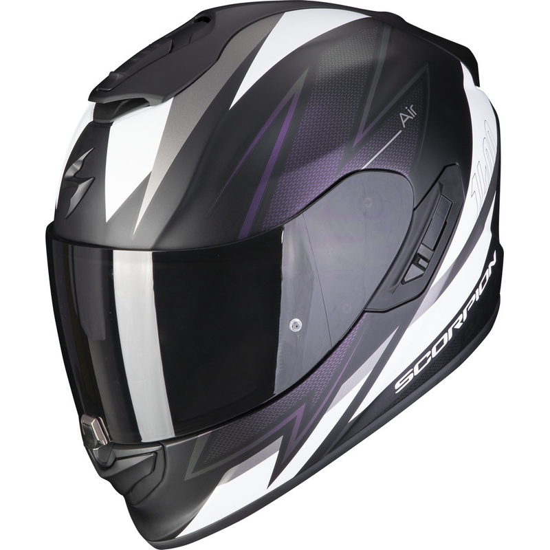 Casque intégral Scorpion EXO-1400 EVO Air Thelios noir-blanc-violet