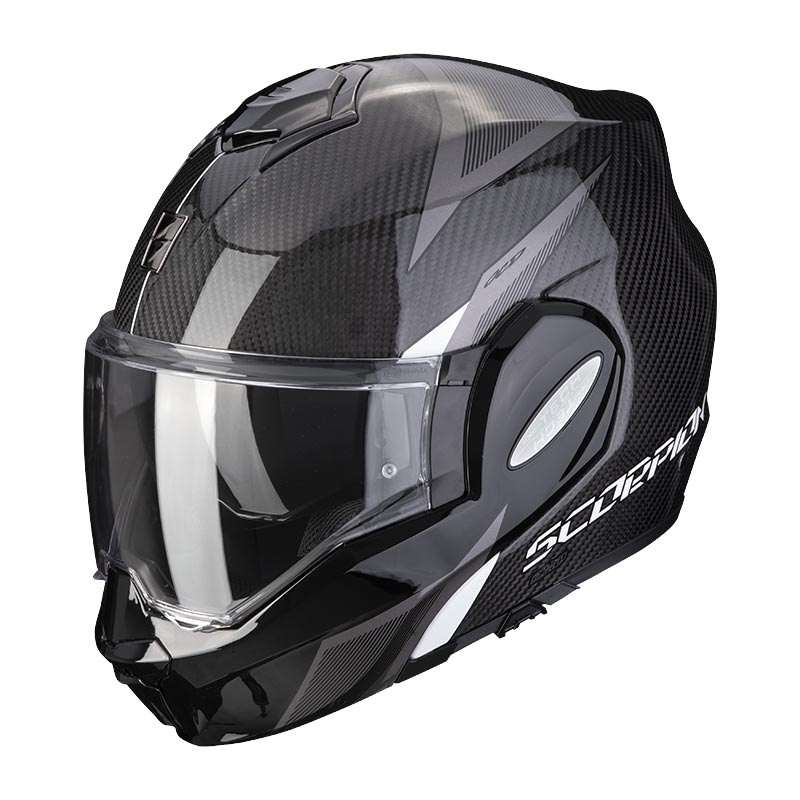 Scorpion EXO-TECH EVO Carbon Top noir et blanc