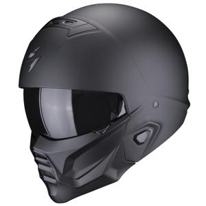Casque ouvert avec masque Scorpion EXO-COMBAT II Noir solide et mat