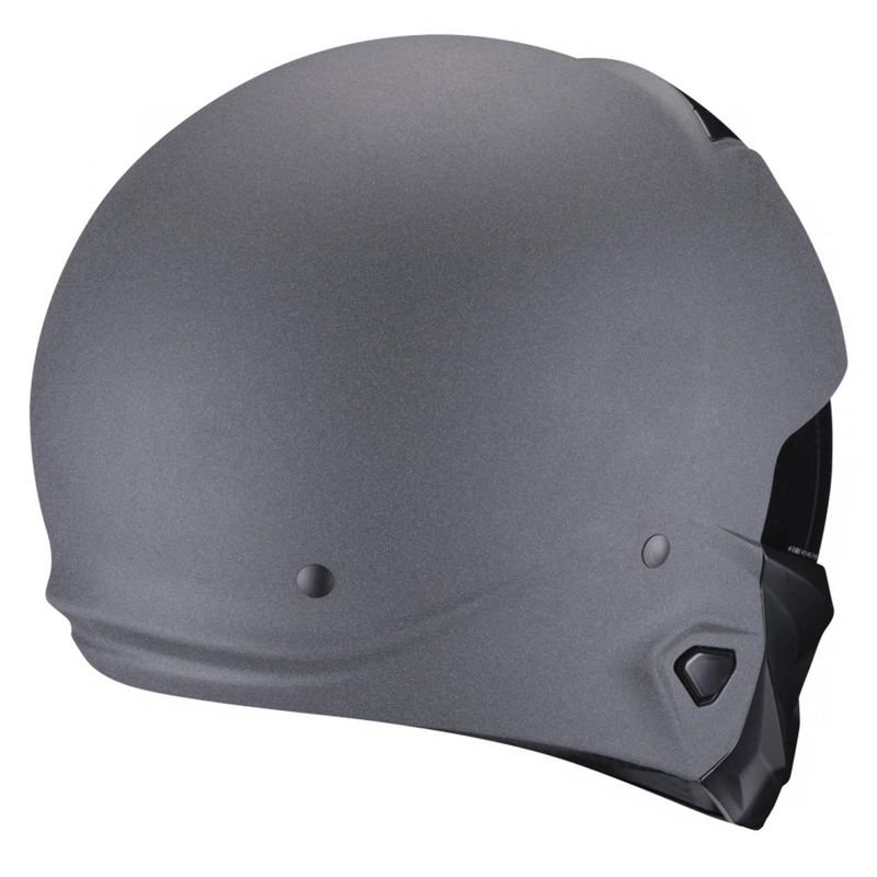 Casque jet avec masque Scorpion EXO-COMBAT II Solid graphite gris foncé