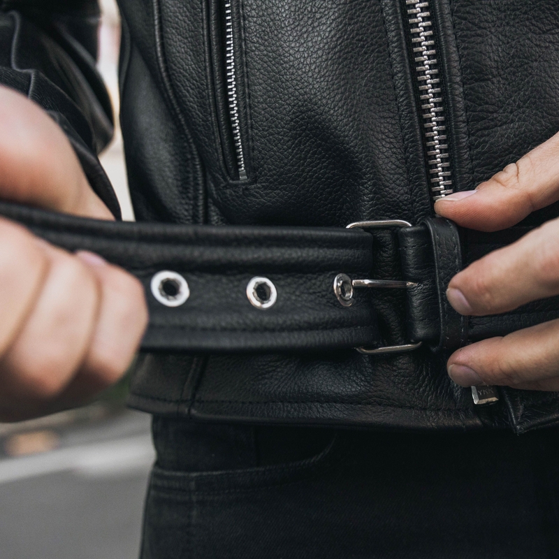 Veste moto Ozone Ramones noir
