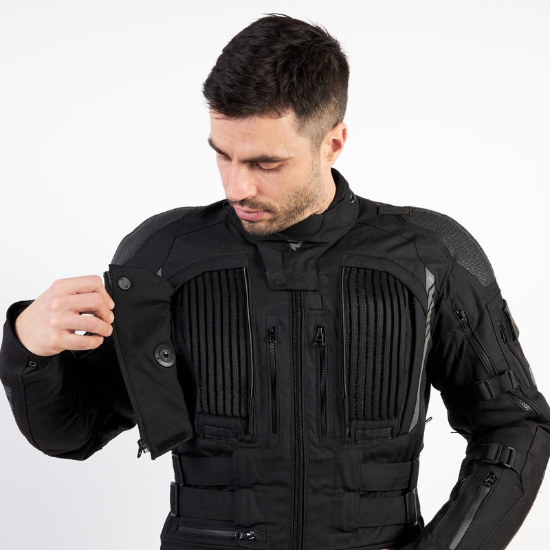 Veste de moto noire Rebelhorn Patrol