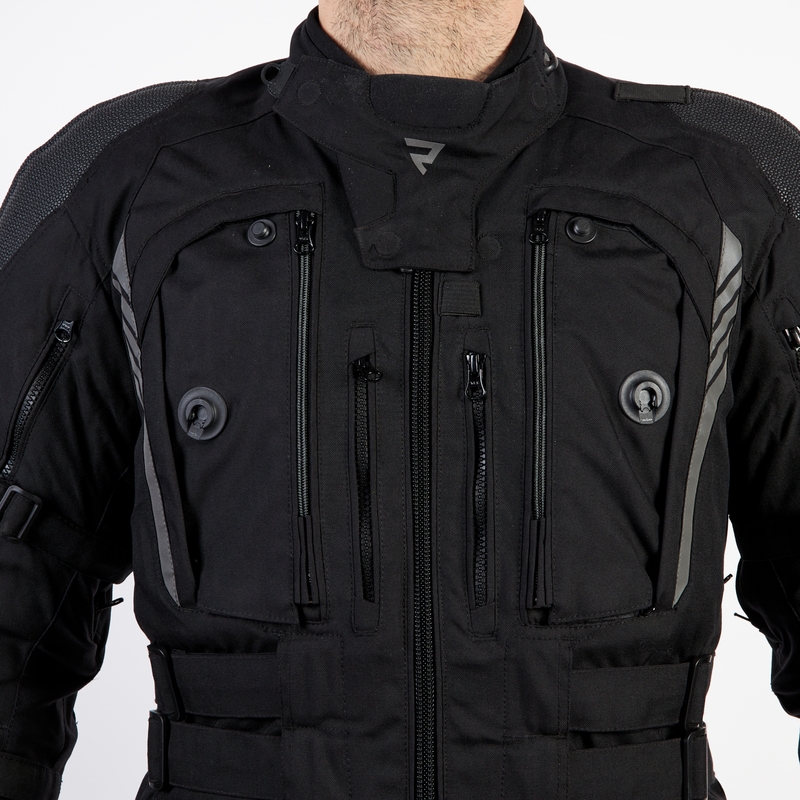 Veste de moto noire Rebelhorn Patrol