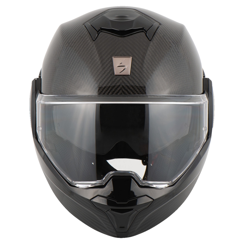 Casque modulable Scorpion EXO-TECH EVO Carbon noir brillant