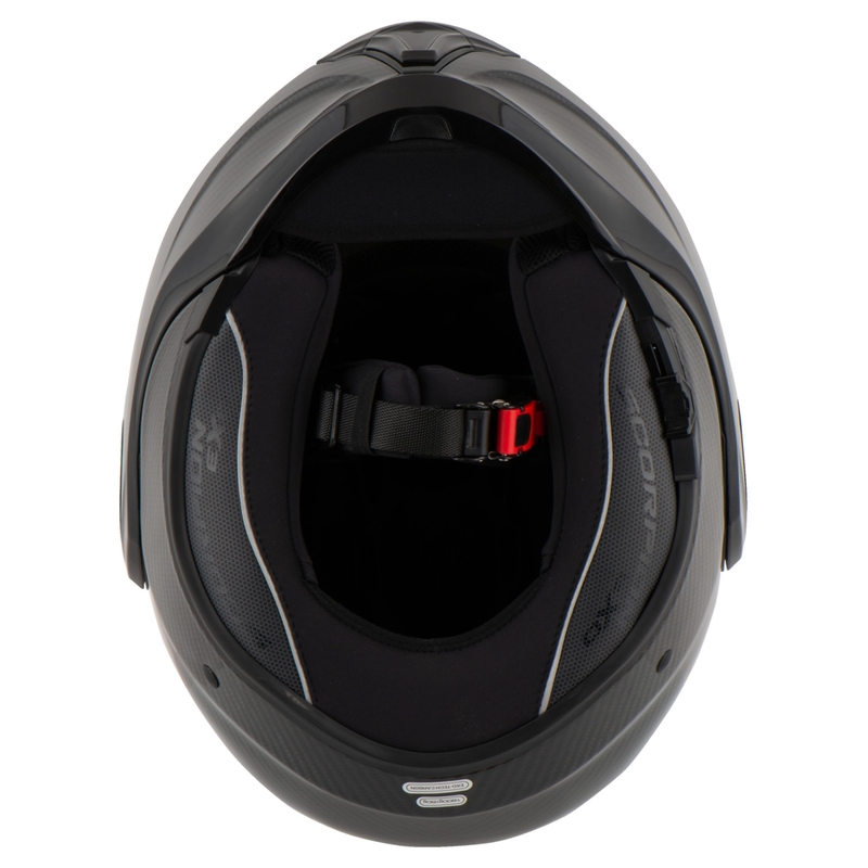 Casque modulable Scorpion EXO-TECH EVO Carbon noir brillant
