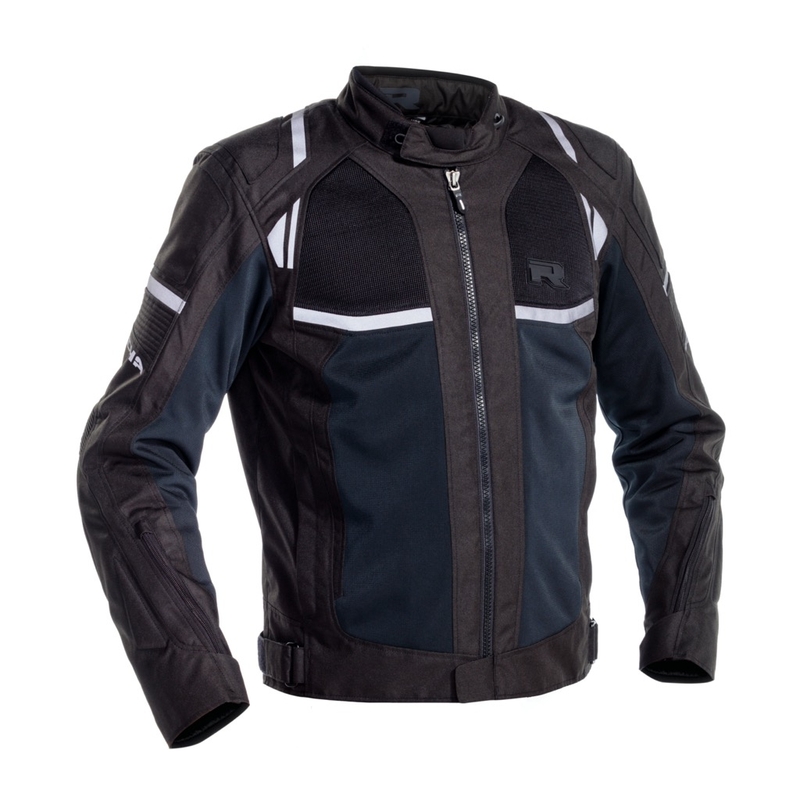 Veste moto RICHA Airstorm WP noir-bleu soldes
