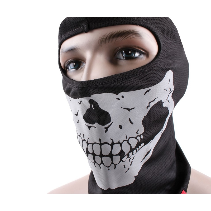 Cagoule pour casque Street Racer à tête de mort