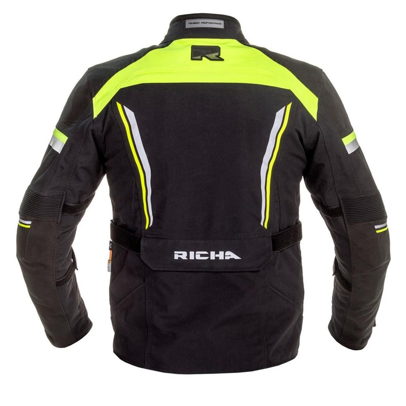 Veste moto RICHA Infinity 2 Pro noir-jaune fluo soldes