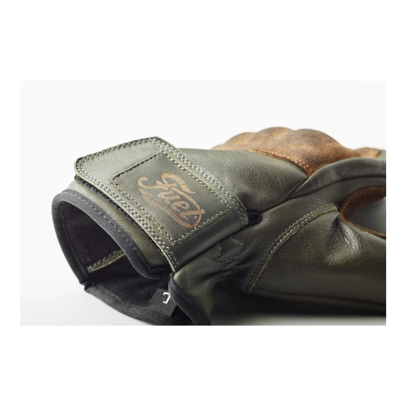 Gants de moto Fuel Rodeo Vert-Marron