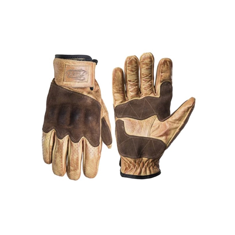Gants moto Fuel Rodeo marron-jaune