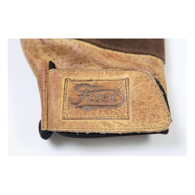 Gants moto Fuel Rodeo marron-jaune