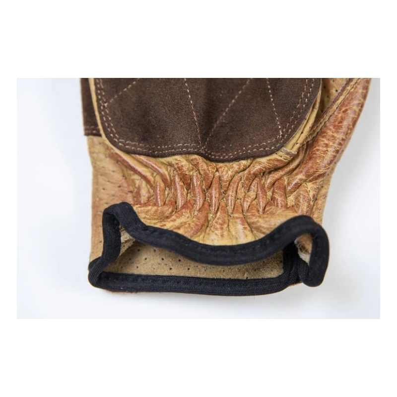 Gants moto Fuel Rodeo marron-jaune