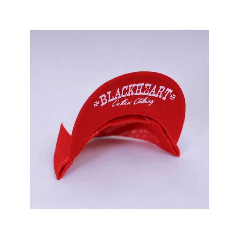 Casquette Black Heart Commander rouge
