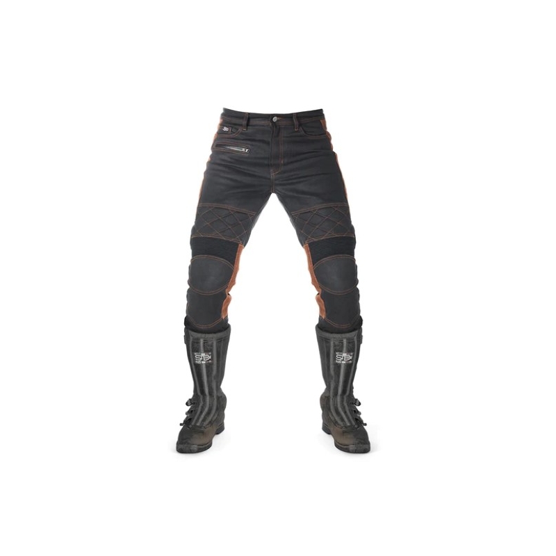 Pantalon moto Fuel Sergeant 2 Waxed Brown and Black
