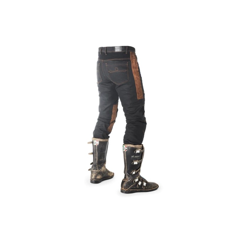 Pantalon moto Fuel Sergeant 2 Waxed Brown and Black