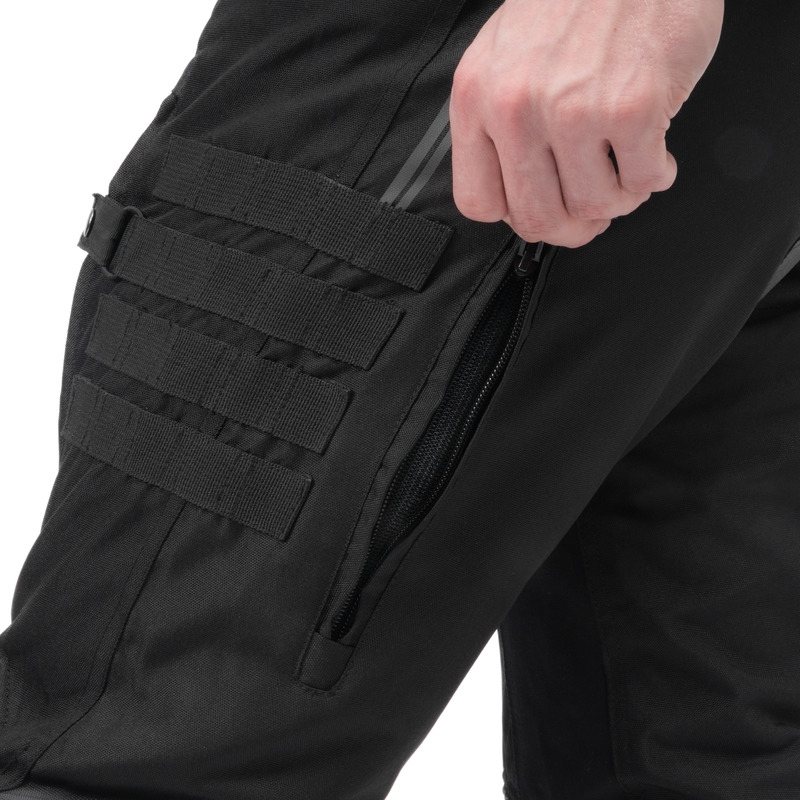 Pantalon moto Ozone Union II noir court soldes