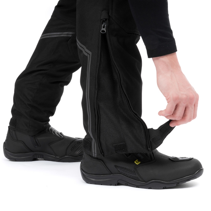 Pantalon moto Ozone Union II noir court soldes