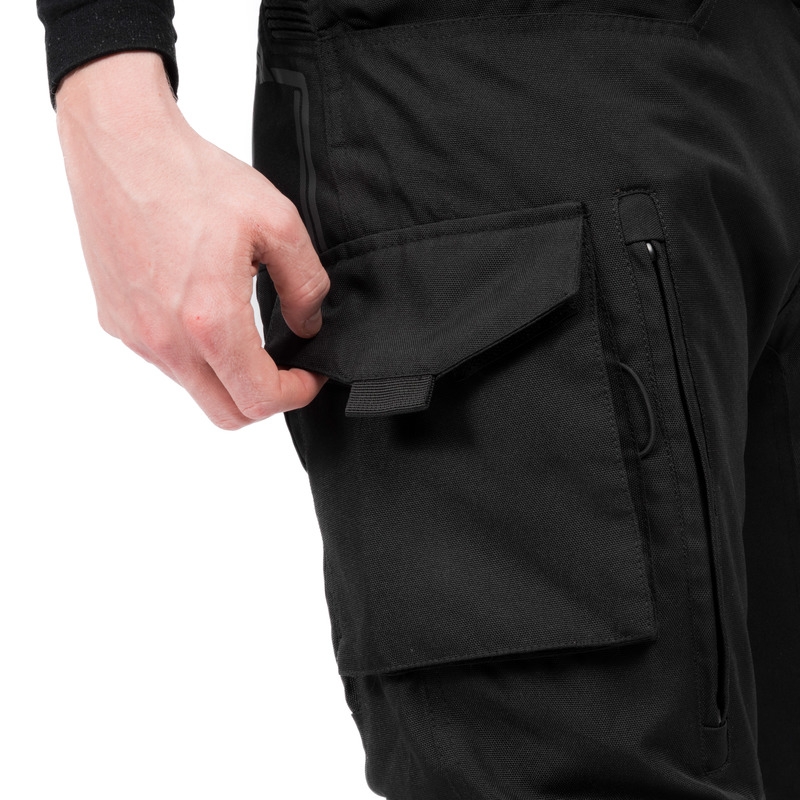 Pantalon moto Ozone Union II noir court soldes