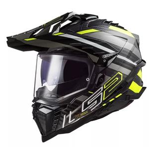 Casque Enduro LS2 MX701 Explorer C Edge 06 noir-gris-jaune fluo