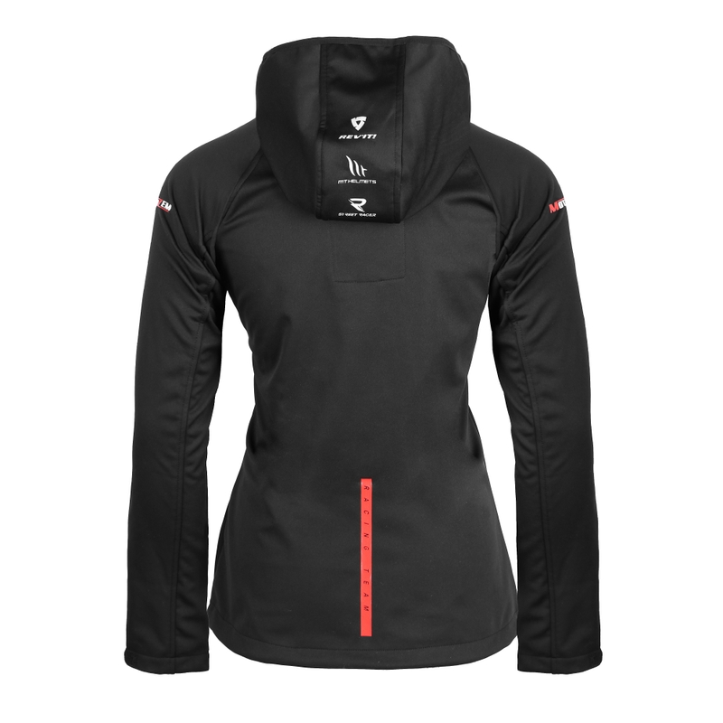 Veste softshell femme MotoZem Racing Team noire et rouge