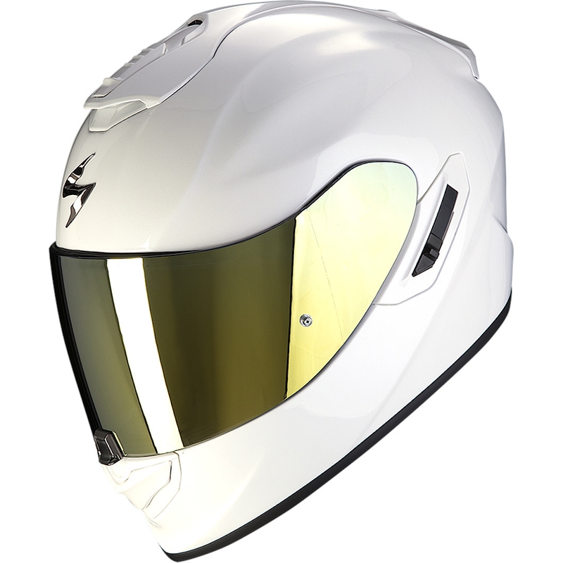 Casque intégral Scorpion EXO-1400 EVO Air Solid blanc perle