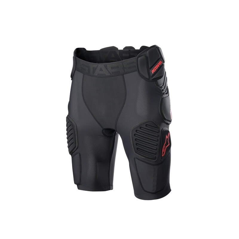 Short de motocross Alpinestars Bionic Pro noir et rouge