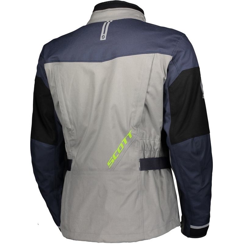 Veste moto SCOTT Voyager Dryo gris-bleu