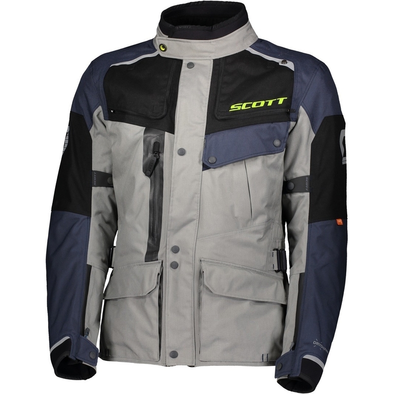 Veste moto SCOTT Voyager Dryo gris-bleu