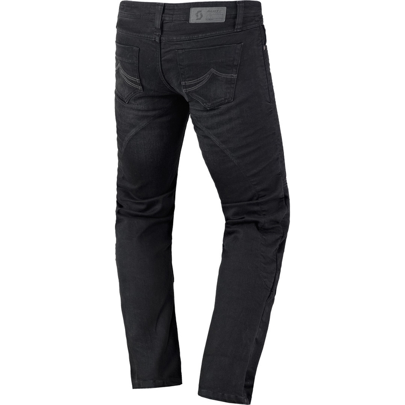 Jeans moto en denim extensible SCOTT pour femme Noir