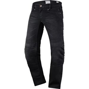 Jeans moto en denim extensible SCOTT pour femme Noir